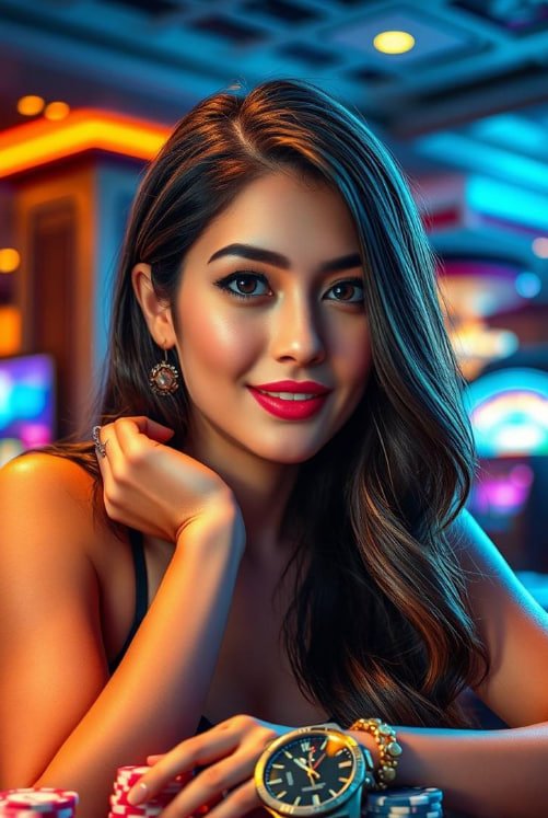 Tampilan meja Blackjack di Evolution Gaming hokiplay99 dengan dealer dan pemain